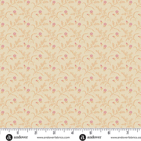 Andover Laundry Line 10083 O Cream Orange Hayfield By The Yard