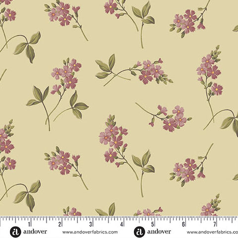 Andover Laundry Line 10092 P Cream Cornflower By The Yard