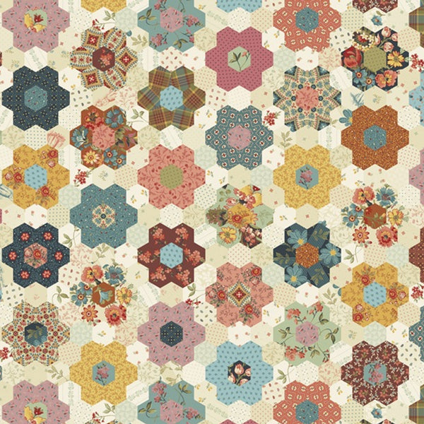 Andover Farmer's Daughter EXTRA WIDE W10181 L Sarah's Garden 108" WIDE - 2 5/8 YARD CUT