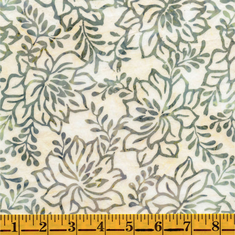 Jordan Fabrics Batik 1021 05b Biskuit-Blumen-Meterware