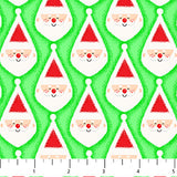 Patrick Lose Jolly Holiday 10309 71 Green Santa Baubles By The Yard