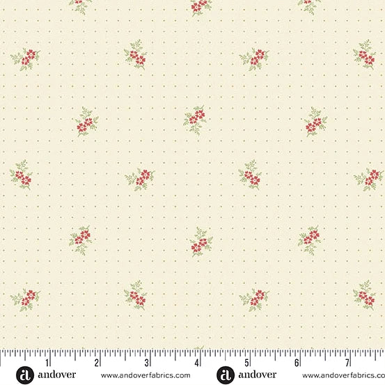Andover Snow Flurry 10309 L Cream Sweet Treat By The Yard
