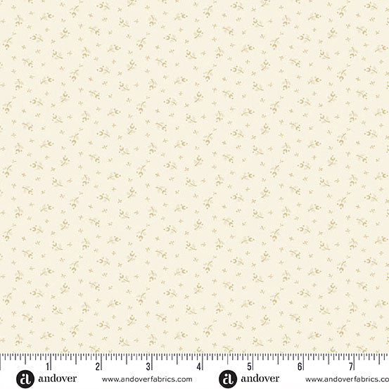 Andover Snow Flurry 10313 L Cream Moonflower By The Yard