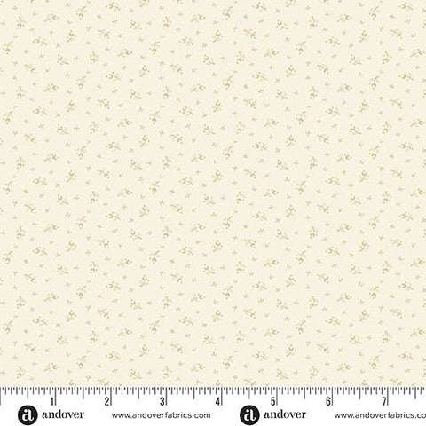 Andover Snow Flurry 10313 L Cream Moonflower By The Yard