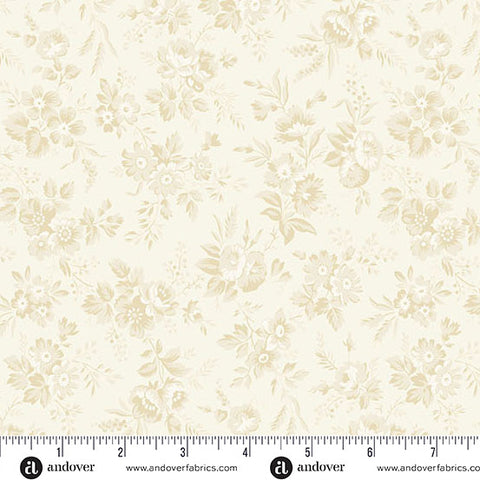 Andover Snow Flurry 10314 L Cream Winter Garden By The Yard