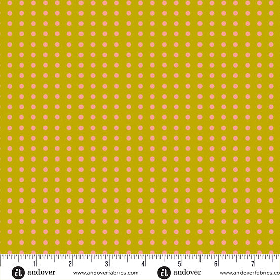 Andover Jinny 10331 Y1 Leaf Dotty By The Yard
