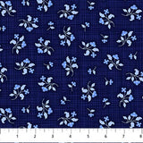 Patrick Lose Madison's Garden 10411 49 Navy Linen Floral By The Yard