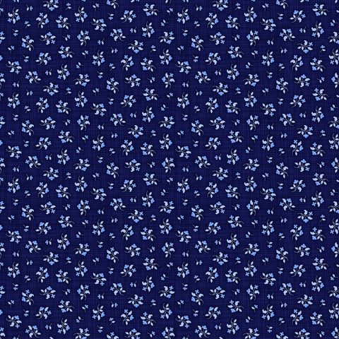 Patrick Lose Madison's Garden 10411 49 Navy Linen Floral By The Yard