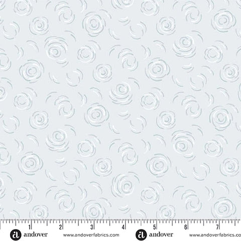 Andover Simply Light 10446 C Sea Foam Ripple By The Yard