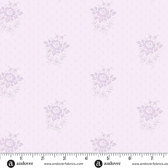 Andover Simply Light 10448 P Lilac Petite Bouquet By The Yard