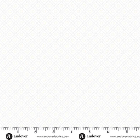 Andover Simply Light 10450 C Silver Criss Cross By The Yard