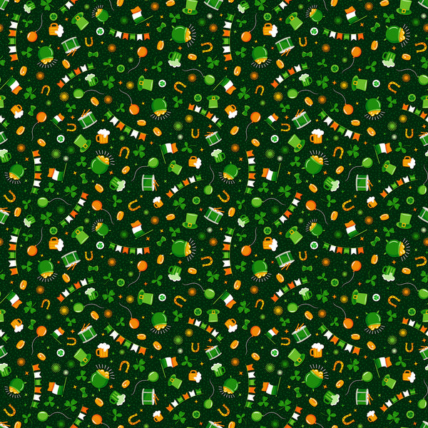 Northcott Paddy's Parade 10658 77 Multi Paddy's Parade By The Yard