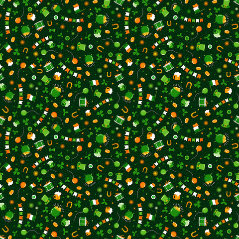 Northcott Paddy's Parade 10658 77 Multi Paddy's Parade By The Yard