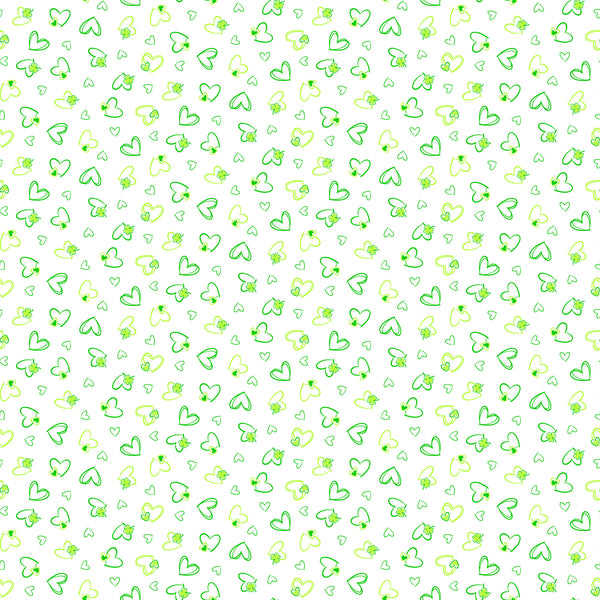 Northcott Paddy's Parade 10664 10 White Love & Luck By The Yard