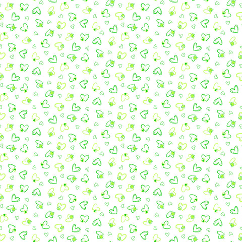 Northcott Paddy's Parade 10664 10 White Love & Luck By The Yard