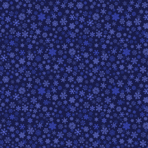 Northcott Winter Twilight 10770 48 Deep Blue Flaky By The Yard