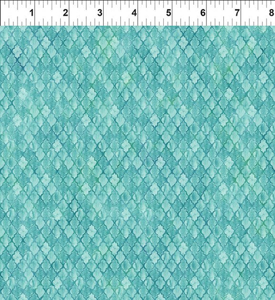 In The Beginning - Butterfly Fantasy - 10BF 1 Lattace Teal By The Yard