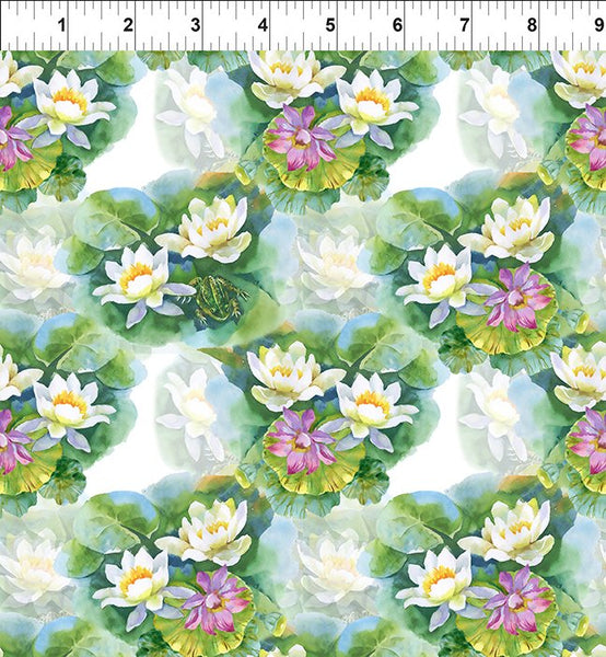 In The Beginning Decoupage 10DC 1 Green Lily Pads By The Yard