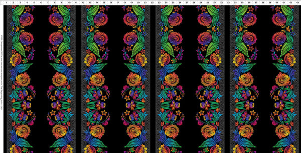 In The Beginning Vivid/Sewposium 25 10VIV 1 Multi Small Border By The Yard