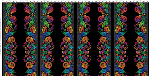In The Beginning Vivid/Sewposium 25 10VIV 1 Multi Small Border By The Yard