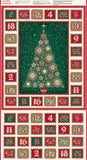 Andover/Makower Good Tidings MU110 1 Multi Advent Calendar 24" PANEL By The PANEL (Not Strictly By The Yard)