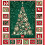 Andover/Makower Good Tidings MU110 1 Multi Advent Calendar 24" PANEL By The PANEL (Not Strictly By The Yard)