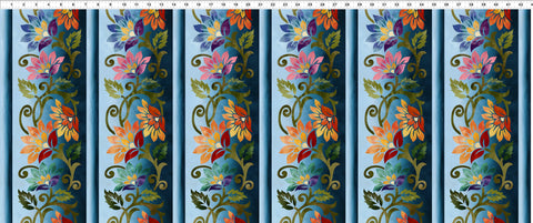 In The Beginning Counterpoint 1123SEW 1 Multi Border By The Yard