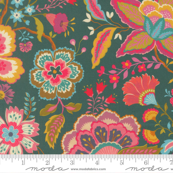 Moda Sitara 11980 14 Dark Teal Jasmine By The Yard