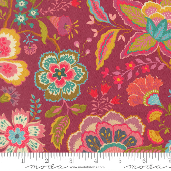 Moda Sitara 11980 20 Rose Wine Jasmine By The Yard