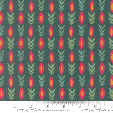 Moda Sitara 11984 14 Dark Teal Vines By The Yard