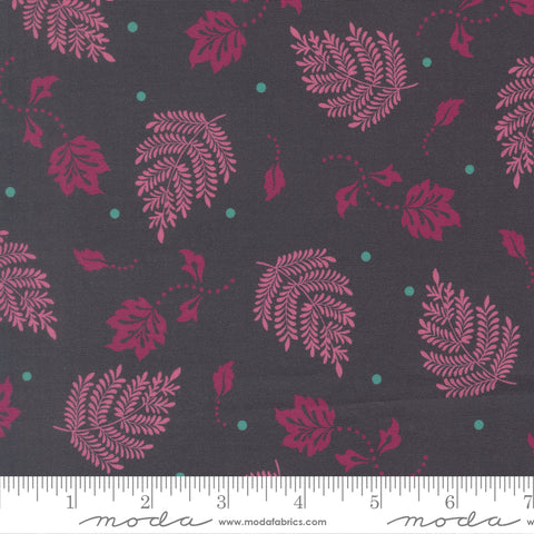 Moda Sitara 11986 12 Midnight Paisley Leaf By The Yard