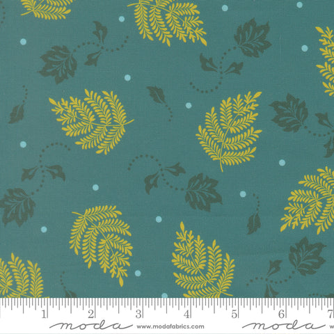 Moda Sitara 11986 15 Lagoon Paisley Leaf By The Yard