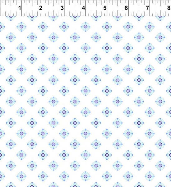 In The Beginning Dragon Friends 11DF 1 Blue Geo 6 By The Yard