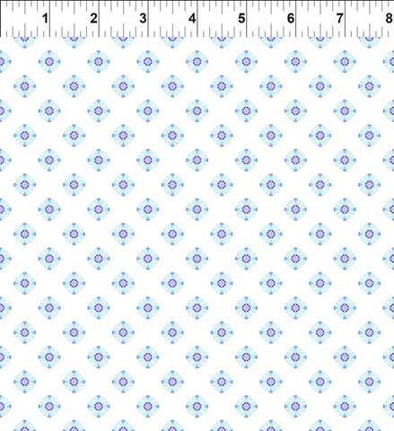 In The Beginning Dragon Friends 11DF 1 Blue Geo 6 By The Yard