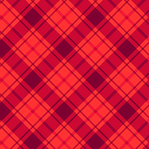 Benartex Great Outdoors 12939 10 Red Comfort Plaid By The Yard