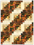 Hoffman Aquarell-Batik-Vorschnitt-Quilt-Set mit 12 Blöcken für Blockhütten – Flussfelsen