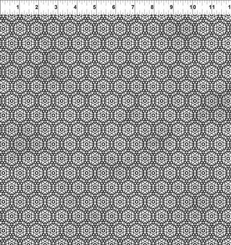 In The Beginning La Luna 12LL 1M Gray/Silver Circles By The Yard