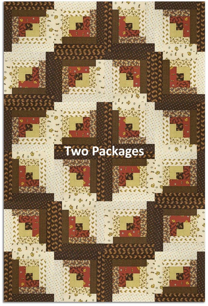 Andover Pre-cut 12 Block Log Cabin Quilt Kit - Gathering – Jordan Fabrics