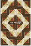 Andover Pre-Cut 12 Block Log Cabin Quilt Kit - Gathering