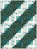 Benartex Pre-Cut 12 Block Log Cabin Quilt Kit - Luck Of The Gnomes