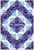 Blank Quilting Pre-Cut 12 Block Log Cabin Quilt Kit - Gypsy Violet