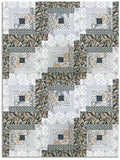 Blank Quilting Pre-Cut 12 Block Log Cabin Quilt Kit - Zanzibar