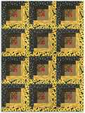 Henry Glass & Co. Pre-Cut 12 Block Log Cabin Quilt Kit - Chicken Shack - SUNFLOWERS