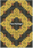 Henry Glass & Co. Pre-Cut 12 Block Log Cabin Quilt Kit - Chicken Shack - SUNFLOWERS