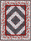 Henry Glass & Co. Pre-Cut 12 Block Log Cabin Quilt Kit - Scarlet Days & Nights