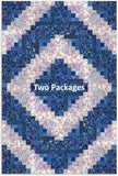 Hoffman Bali Batiks Pre-Cut 12 Block Log Cabin Quilt Kit - Dragonflies At Dusk - DARK