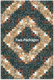 Hoffman Bali Batiks Pre-Cut 12 Block Log Cabin Quilt Kit - Driftwood - SAND