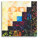 Hoffman Batiks Pre-Cut 12 Block Log Cabin Quilt Kit - Neon Lights