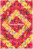 Free Spirit Kaffe Fassett Pre-cut 12 Block Log Cabin Quilt Kit - Sunshine