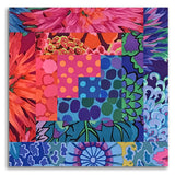 Free Spirit Kaffe Fassett Pre-cut 12 Block Log Cabin Quilt Kit - Blue Bouquet